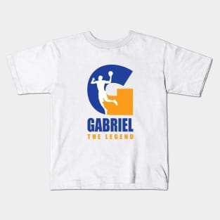 Gabriel Custom Player Basketball Your Name The Legend Kids T-Shirt